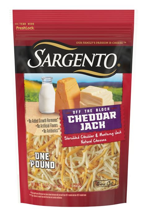 Sargento Off The Block Cheddar Jack Fine Cut Shredded Cheese Oz Shipt