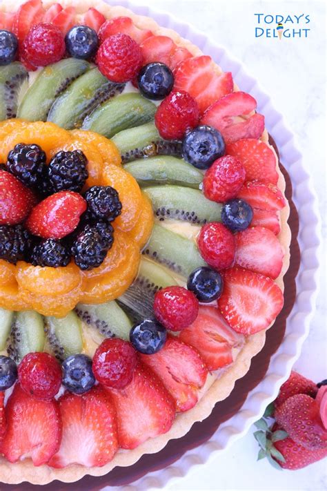 Fruit Tart Recipe (Not Too Sweet) - Today's Delight