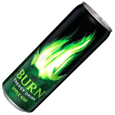 Купить Burn, 0,25 л, Напиток энергетический, Apple Kiwi, ж/б в АкваМаркет