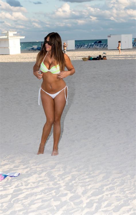 CLAUDIA ROMANI In Bikini On The Beach In Miami 06 04 2017 HawtCelebs