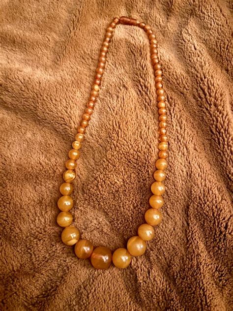 Bakelite Vintage Beaded Necklace Gem