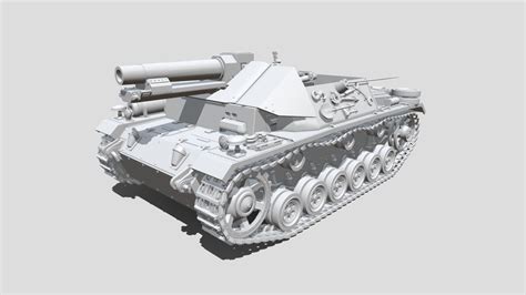 Sig Auf Fahrgestell Panzerkampfwagen Iii D Model By Zenislew