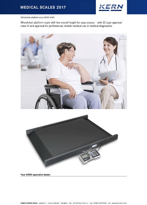 Kern Mws Bariatric Wheelchair Scale