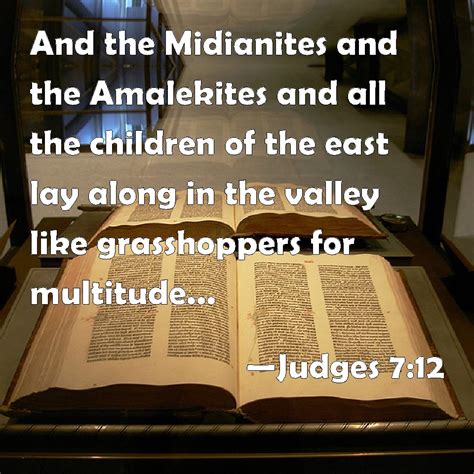 Judges 7:12 And the Midianites and the Amalekites and all the children ...