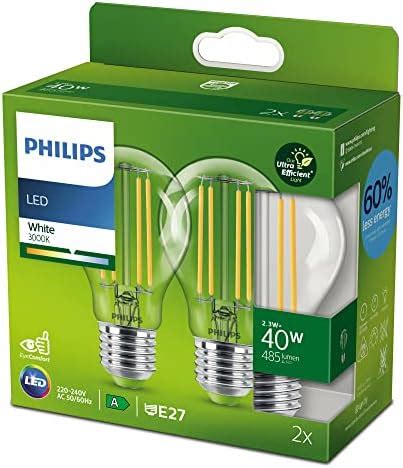 Philips Classic Ultraeffiziente E Led Lampe W Klar Warmwei