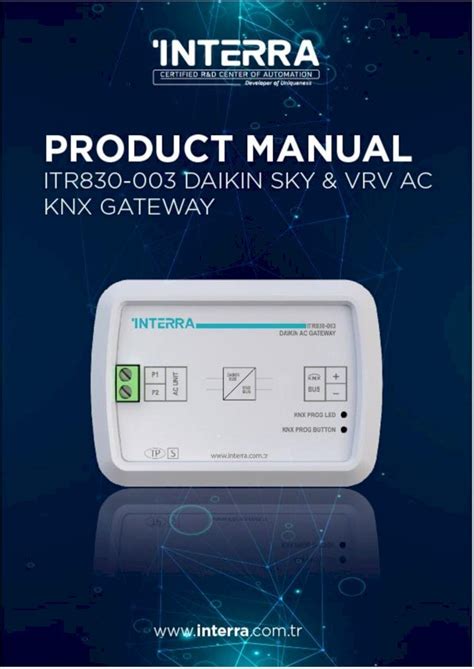 Pdf Interra Itr Daikin Sky Vrv Ac