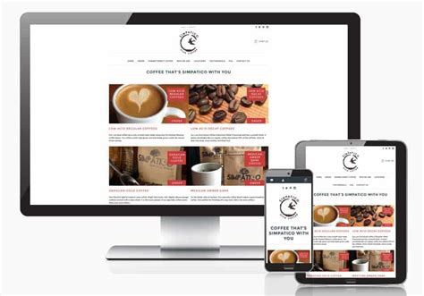 Simpatico Coffee Website Slant Communications