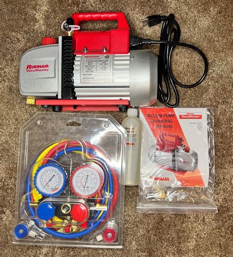 Robinair 15500 VacuMaster Economy Vacuum Pump 2 Stage 5 CFM Red EBay