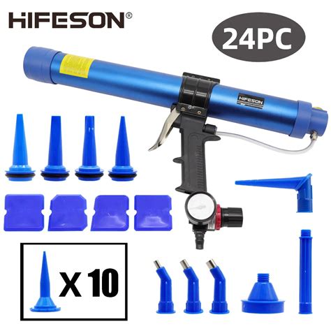 HIFESON Pneumatic Sealing Gun 400 600ml Air Gun Valve Silicone Sausage