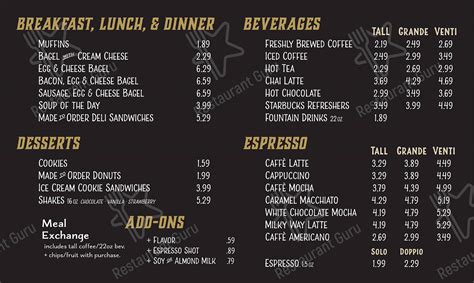 Menu at Biscuitville restaurant, Elon