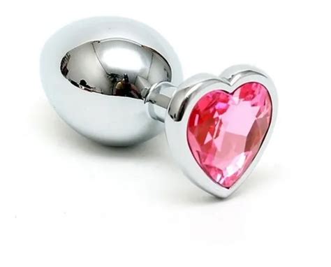 Juguetes Sexuales Plug Anal Met Lico Er Tico M Joya Coraz N Cuotas