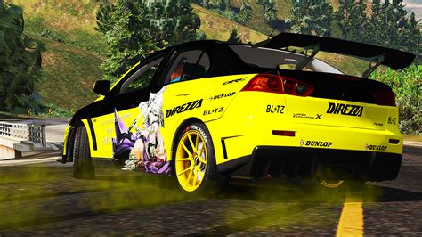 Mitsubishi Lancer Evolution X Itasha Livery Gta Mods