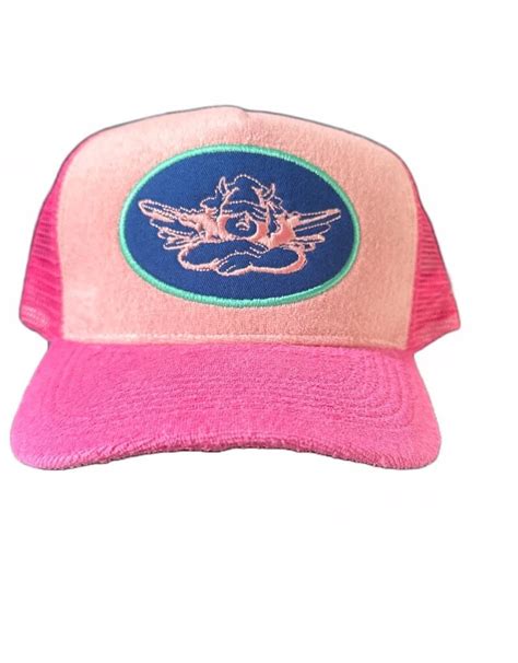 Neptune Terry Trucker Hat Fuchsia Splash