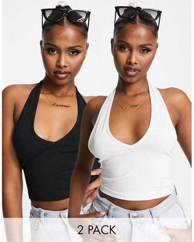 Asos Halter Crop Tops For Women Up To 78 Off Lyst