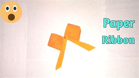 Beutiful Paper Ribbon How To Make Ribbon Paper Origami Youtube