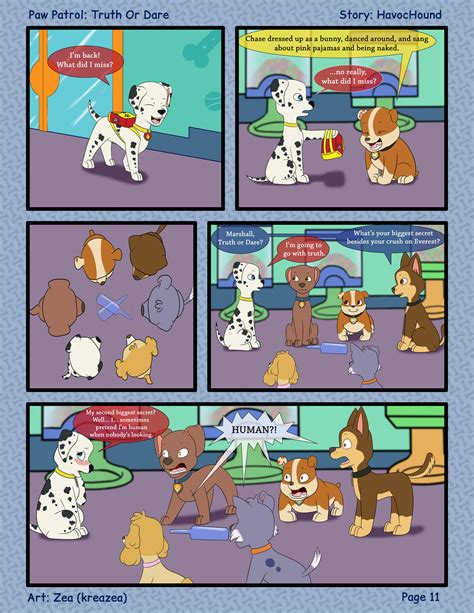 Paw Patrol Comic Truth Or Dare Pg 11 By Kreazea On Deviantart