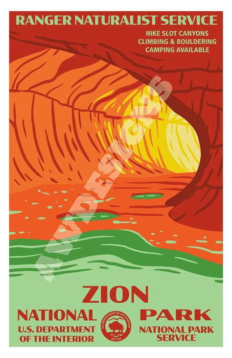 WPA Style National Park Posters :: Behance