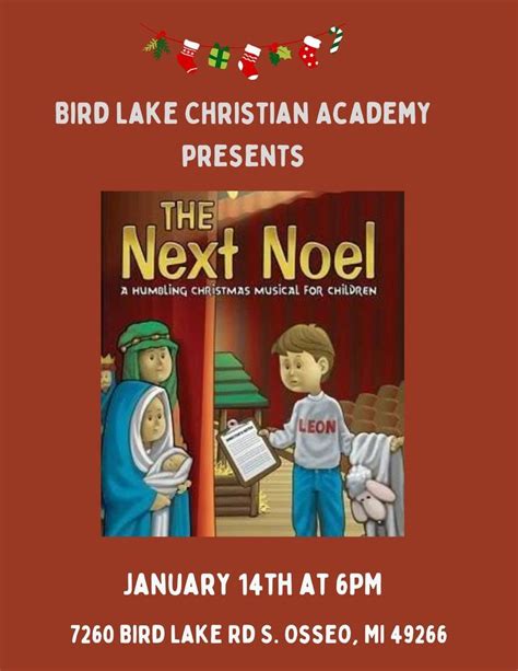 The next Noel, Bird Lake Christian Academy, Osseo, January 14 2024 ...