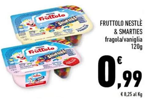 Offerta Nestlé Frùttolo Smarties 120g nel volantino di Conad