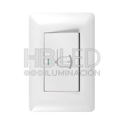 Timbre Interruptor Pulsador Simple A V Dise O Campana Blanco Sku