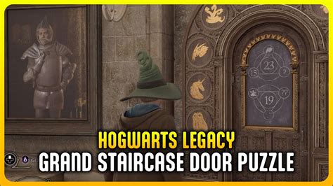 Hogwarts Legacy How To Solve Grand Staircase Door Puzzle Guide YouTube