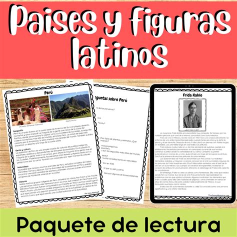 Spanish Bundle: Latin American Countries and People Paises y figuras ...