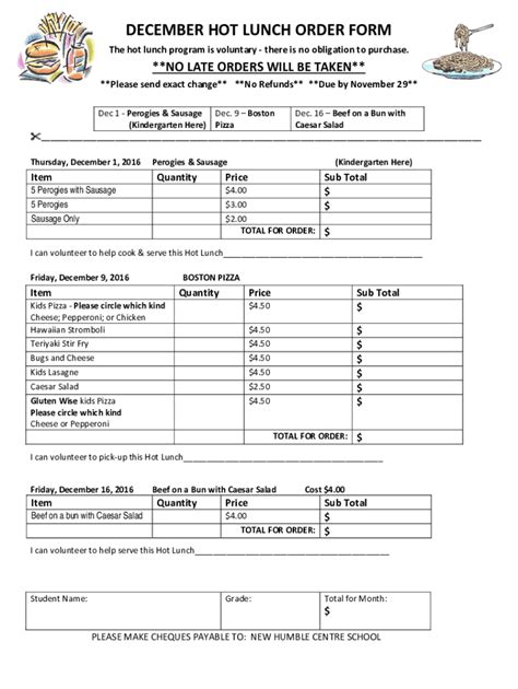 Fillable Online Ecps Blackgold Lunch Program Frequently Asked Questions