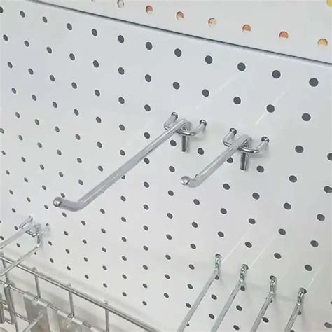 Custom Metal Hook Pegboard Supermarket Pegboard Hook 6 Inch Wire Mesh