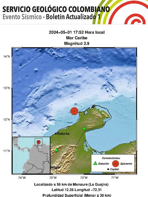 Temblor En Colombia Hoy Primero De Mayo De 2024 últimos Sismos Reportados Por El Servicio