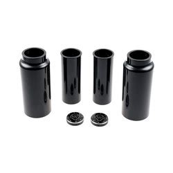 Piece Fork Tube Cover Kit Gloss Black Choppershop