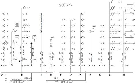 Elektrisch Schema Huisinstallatie Symbolen Eendraadschema