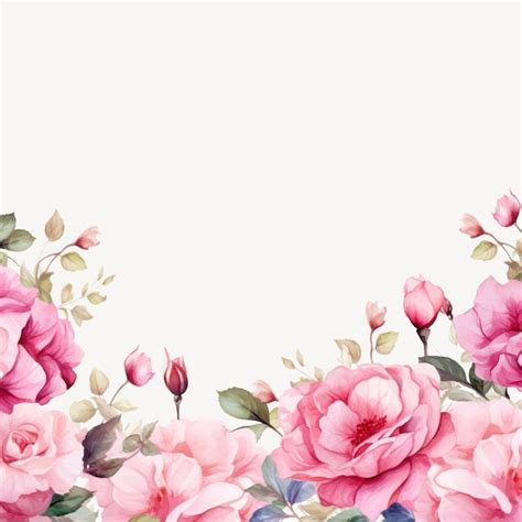 Premium Vector | Elegant floral border design