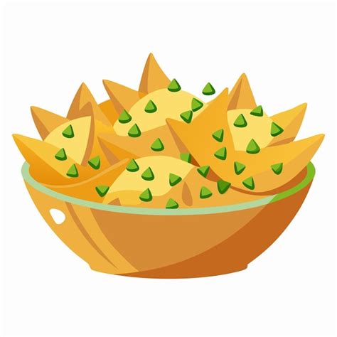 Nachos Illustration Art Premium Ai Generated Vector