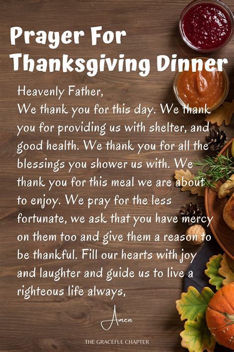 Best Thanksgiving Dinner Prayers Artofit