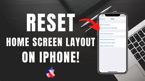 How To Reset Home Screen Layout On Iphone Youtube