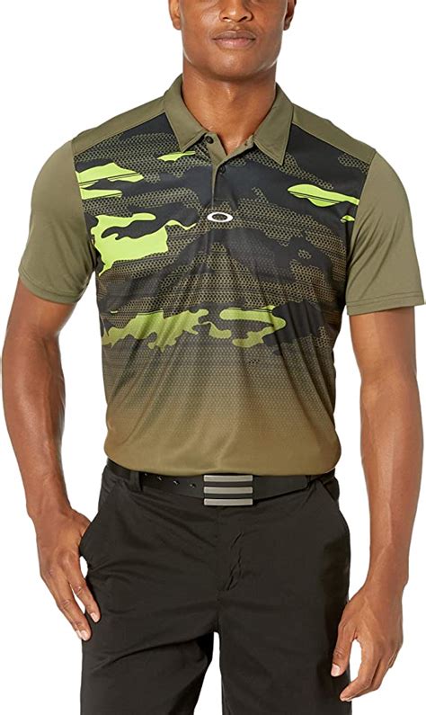 Oakley Mens Deep Rough Camo Golf Polo Shirts