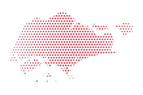 Vector Singapore Dotted Map Illustration 25843159 Vector Art at Vecteezy