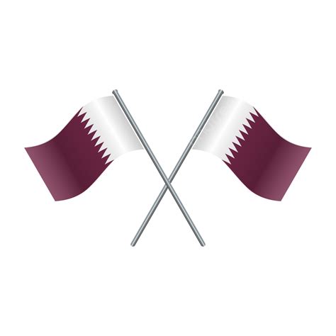 Qatar Flag Qatar Flag Qatar Flag Shinning Png And Vector With