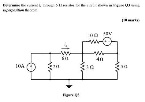 Solved Determine The Current Ix Through The 6 Î© Resistor For The