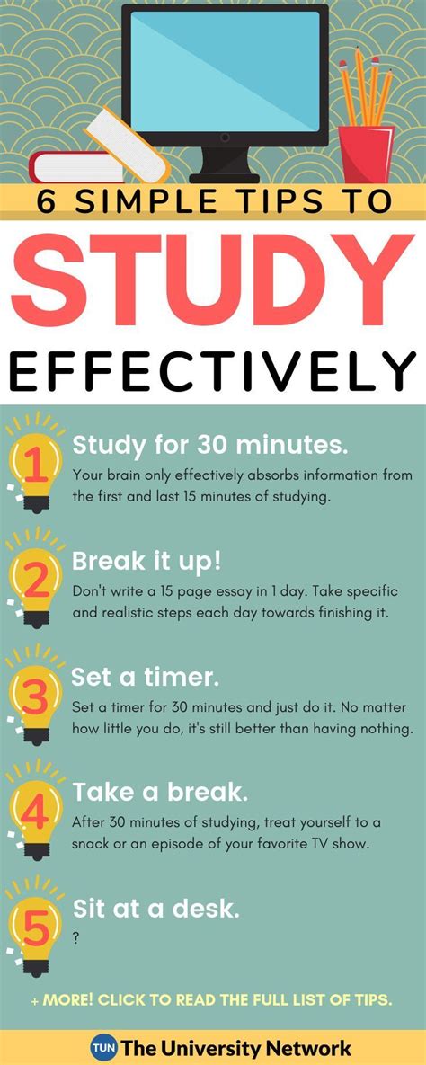 6 Simple Tips To Study Effectively School Study Tips Study Tips