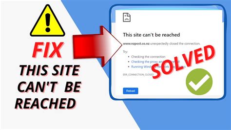 How To Fix This Site Cant Be Reached Fixed YouTube