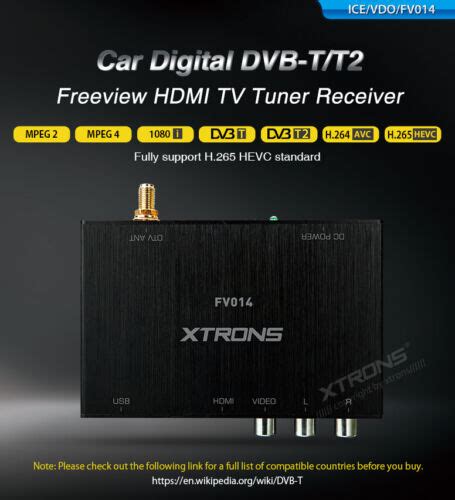 Xtrons Car Dvb T Dvb T Freeview Hdmi Digital Dtv Receiver Tv Box Tuner