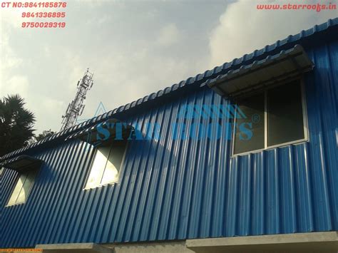 Ms Material Color Coated Terrace Roofing Shed Construction Service For