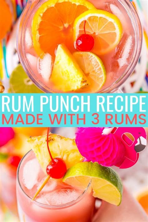 Rum Punch Party Drink Recipe Sugar And Soul Co Rum Punch Punch