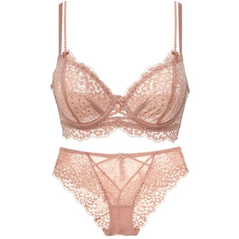 Sexy Floral Lace Slim Plus Size Lingerie Set For Women Girls