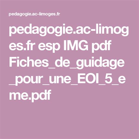 Pedagogie Ac Limoges Fr Esp Img Pdf Fiches De Guidage Pour Une Eoi