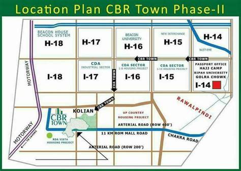 CBR Town Phase 2 Islamabad Project Details Location Map And Prices