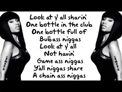 Nicki Minaj Lookin Ass Lyrics YouTube