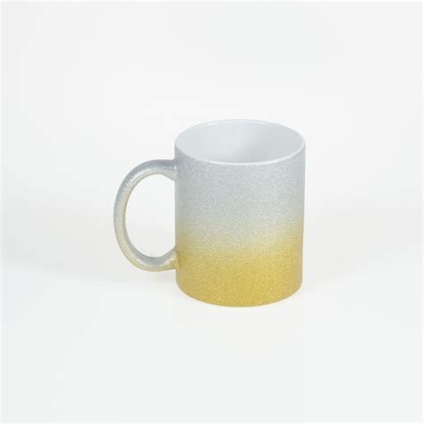 Taza Sublimación Glitter Bicolor Imprime corta y pega