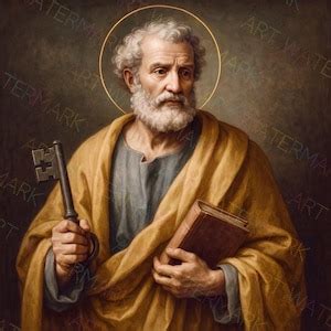 st peter canvas apostle  pope saint pictures saint artwork